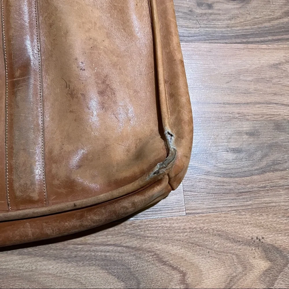 Coach Tan Brown Leather Unisex Briefcase